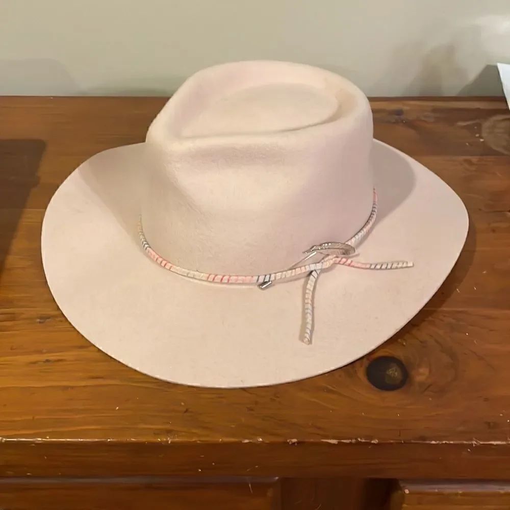Free People Vaughn & Co Felt Wool Faith Feather Fedora
